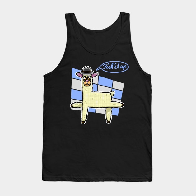 Alpaka Ska SKAlpaka Hat funny music Tank Top by Dreadful Scrawl 666